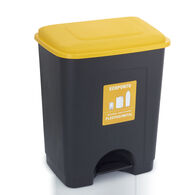 Balde do lixo para montagem no fundo e extraível manualmente em móveis de  cozinha Recycle 1x35 litros, Cinza antracite Plástico